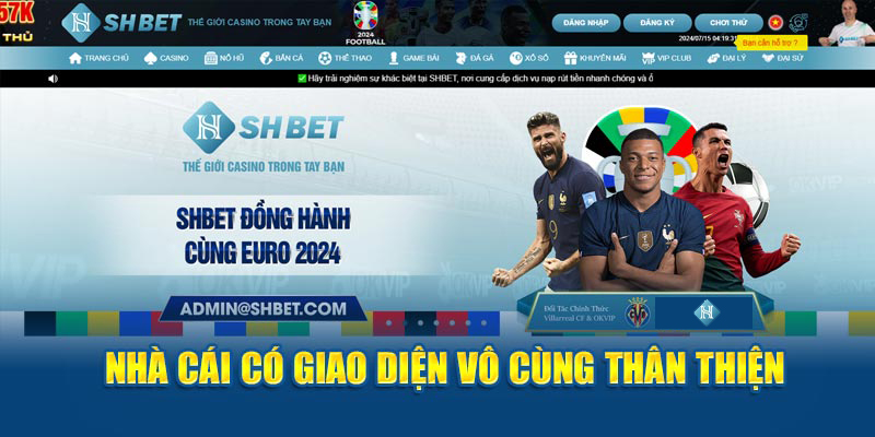 Nhà cái có giao diện vô cùng thân thiện